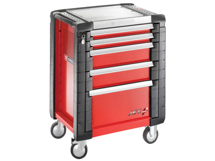 JET.5M3 5 Drawer Roller Cabinet Red
