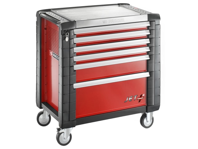 Jet.6M4 Roller Cabinet 6 Drawer Red