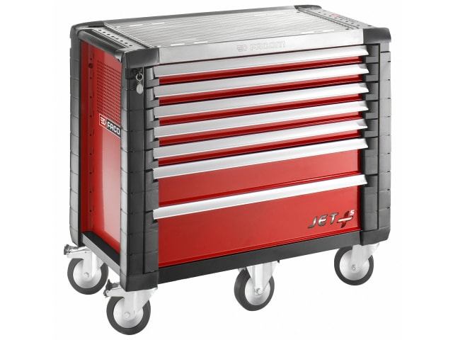 Jet.7M5 Roller Cabinet 7 Drawer Red