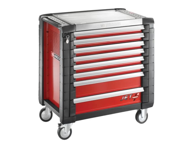 Jet.8M4 Roller Cabinet 8 Drawer Red