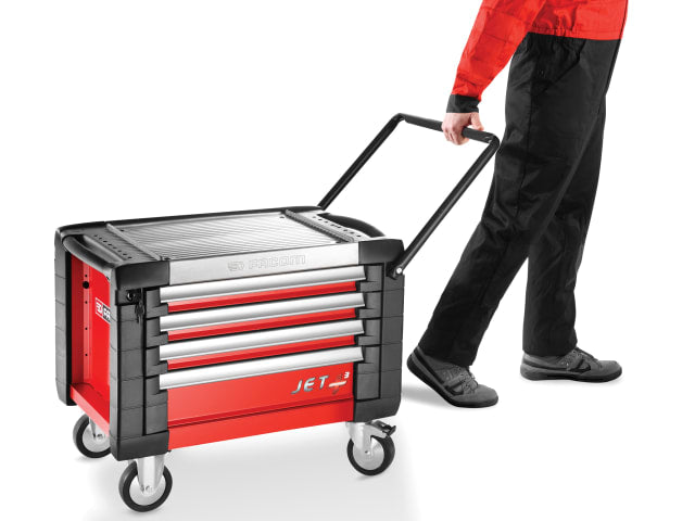 JET.CR4M3 Mobile Chest Jet M3 4 Drawer Red