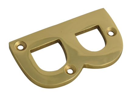 Letter B - Brass Finish 75mm (3in)