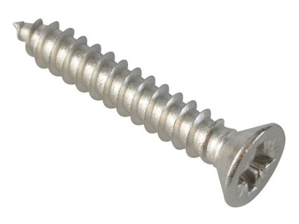 Self-Tapping Screw Pozi Compatible CSK A2 SS 1in x 8 ForgePack 20