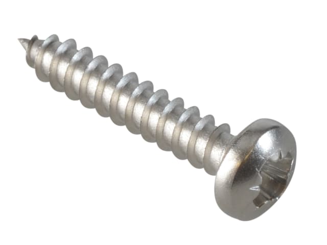 Self-Tapping Screw Pozi Compatible Pan A2 SS 3/4in x 6 ForgePack 40