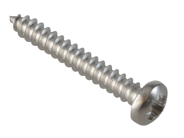 Self-Tapping Screw Pozi Compatible Pan A2 SS 1in x 6 ForgePack 30