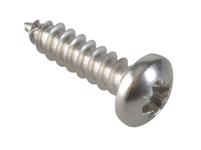 Self-Tapping Screw Pozi Compatible Pan A2 SS 5/8in x 8 ForgePack 35