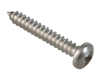 Self-Tapping Screw Pozi Compatible Pan A2 SS 1.1/4in x 10 ForgePack 12