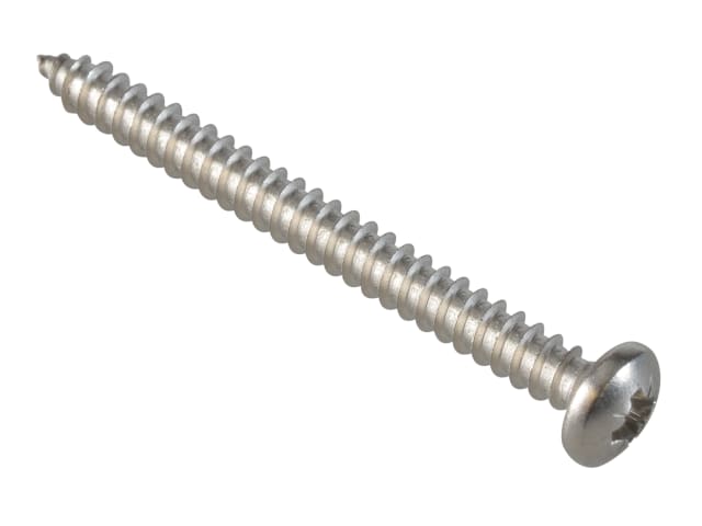 Self-Tapping Screw Pozi Compatible Pan A2 SS 2in x 10 ForgePack 8