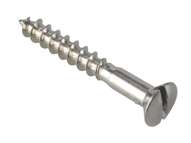 Multi-Purpose Screw SL Raised Head Chrome Plated 3.5 x 25mm ForgePack 40