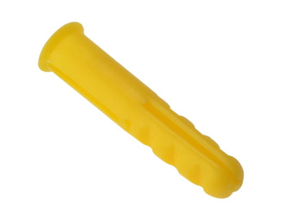 Plastic Wall Plug Yellow No.4-6 Box 1000