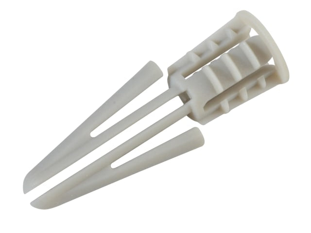 Nylon Plasterboard Plugs 4mm Forge Pack 25