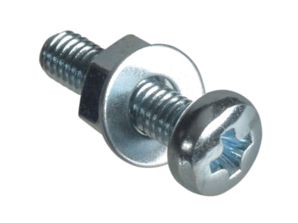 Machine Screw Pozi Compatible Pan Head ZP M3 x 12mm Forge Pack 25