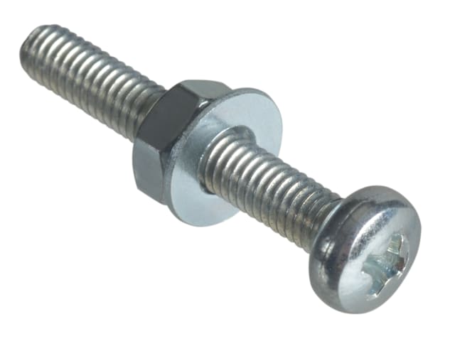 Machine Screw Pozi Compatible Pan Head ZP M3 x 20mm Forge Pack 20