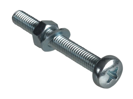 Machine Screw Pozi Compatible Pan Head ZP M5 x 40mm Forge Pack 6