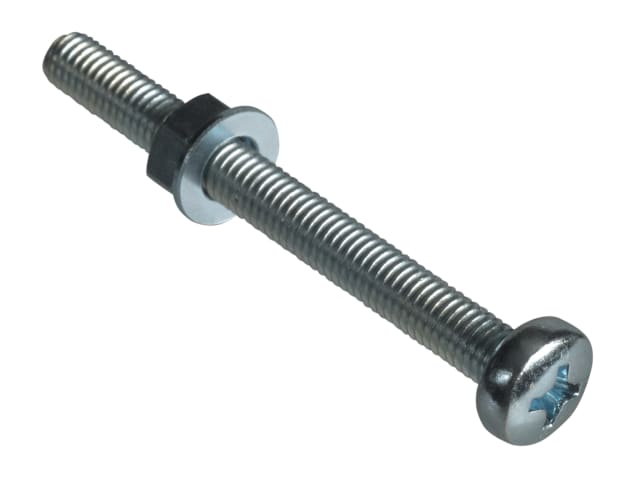 Machine Screw Pozi Compatible Pan Head ZP M5 x 50mm Forge Pack 6