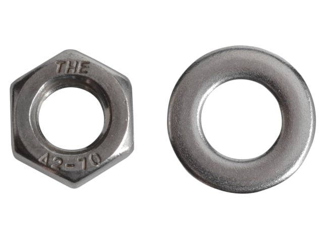 Hexagonal Nuts & Washers A2 Stainless Steel M8 ForgePack 12