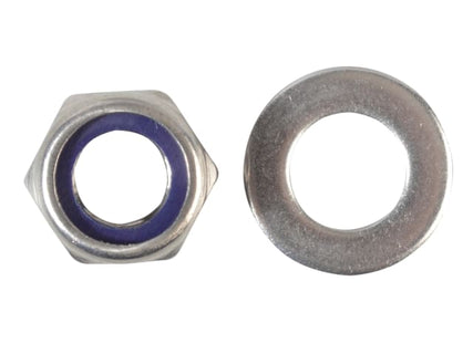 Nyloc Nuts & Washers A2 Stainless Steel M12 ForgePack 6