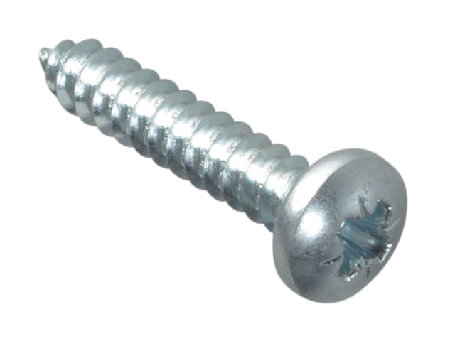 Self-Tapping Screw Pozi Compatible Pan Head ZP 1in x 10 ForgePack 15