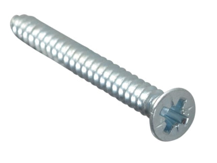 Self-Tapping Screw Pozi Compatible CSK ZP 1.1/2in x 8 ForgePack 12