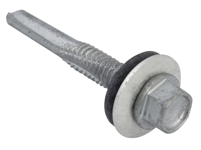 TechFast Hex Head Roofing Screw Self-Drill Heavy Section 5.5 x 38mm Pack 100