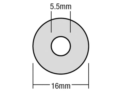 TechFast Bonded EPDM Washer 5.5 x 16mm Box 100