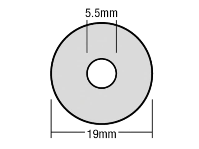 TechFast Bonded EPDM Washer 5.5 x 19mm Box 100