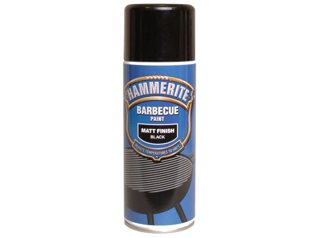 BBQ Paint Aerosol Black Matt 400ml