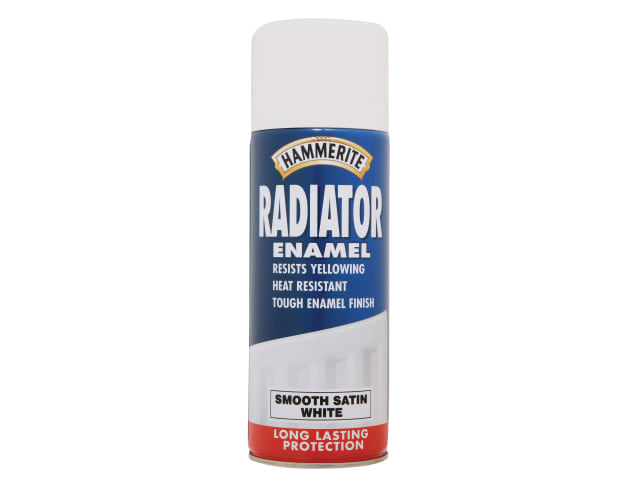 Radiator Enamel Aerosol Satin White 400ml