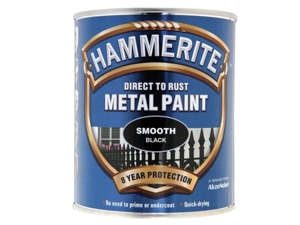 Direct to Rust Smooth Finish Metal Paint Black 750ml