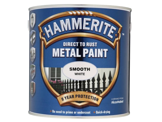 Direct to Rust Smooth Finish Metal Paint White 2.5 Litre