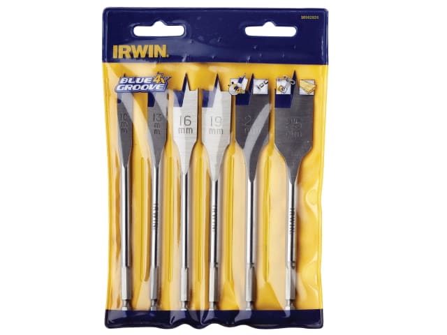 Blue Groove 4X Flat Bit Set, 6 Piece