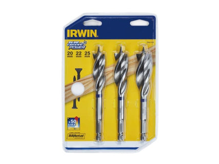 Blue Groove Wood Power Bit Set, 3 Piece 20 22 & 25mm