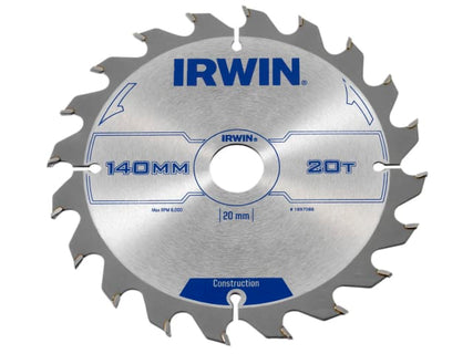 Construction Circular Saw Blade 140 x 20mm x 20T ATB