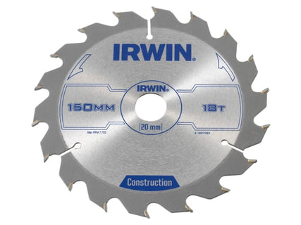 Construction Circular Saw Blade 150 x 20mm x 18T ATB