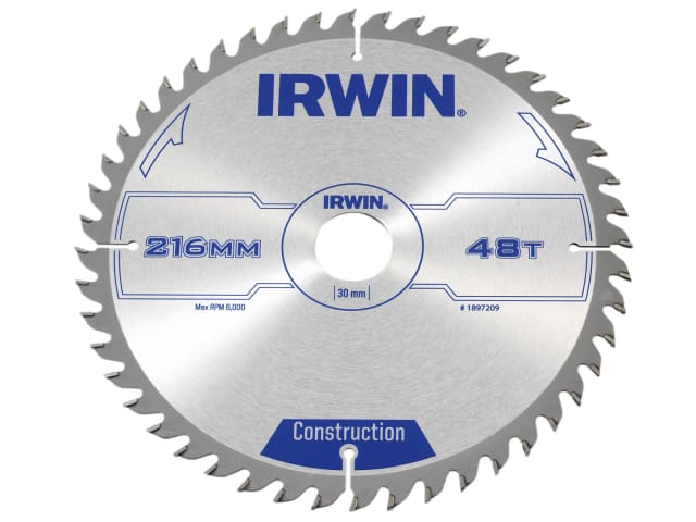 General Purpose Table & Mitre Saw Blade 216 x 30mm x 48T ATB