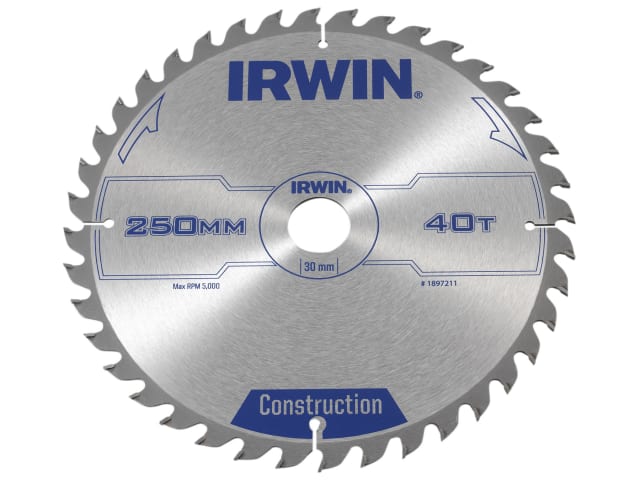 General Purpose Table & Mitre Saw Blade 250 x 30mm x 40T ATB