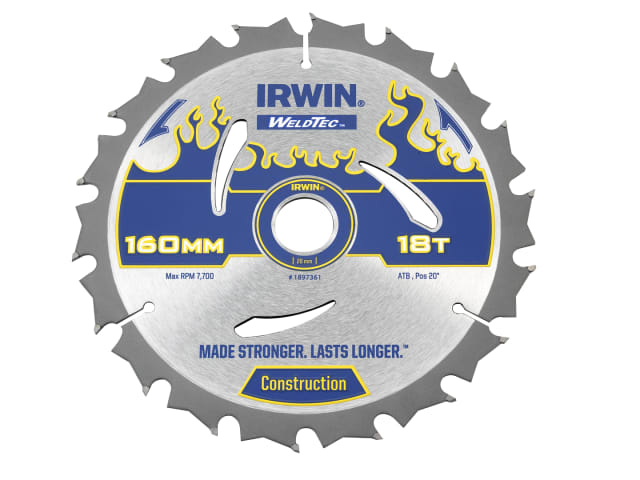 Weldtec Circular Saw Blade 160 x 20mm x 18T ATB