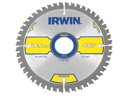 Multi Material Circular Saw Blade 165 x 30mm x 48T TCG