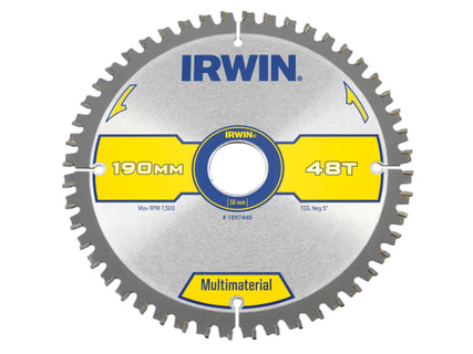 Multi Material Circular Saw Blade 190 x 30mm x 48T TCG