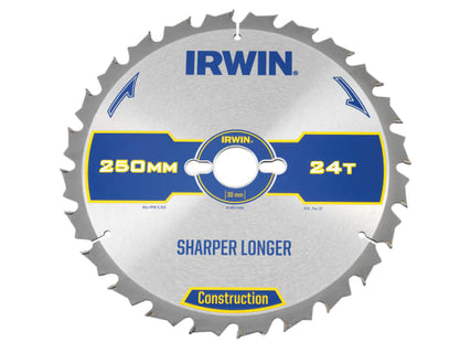 Construction Table & Mitre Circular Saw Blade 250 x 30mm x 24T ATB