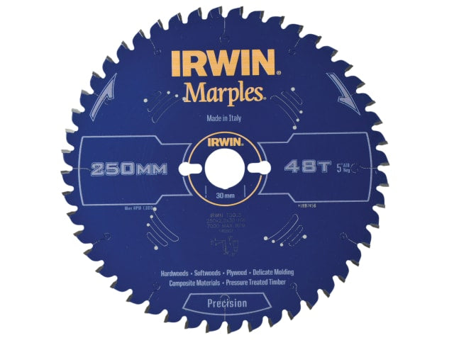 Marples Mitre Circular Saw Blade 250 x 30mm x 48T ATB/Neg