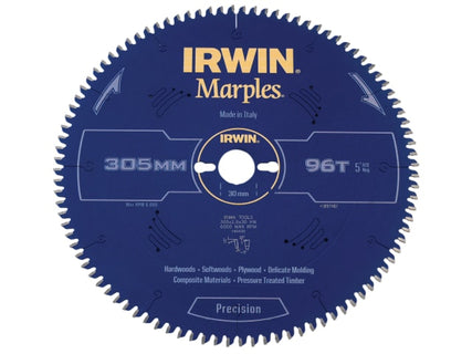 Marples Mitre Circular Saw Blade 305 x 30mm x 96T HI-ATB/Neg