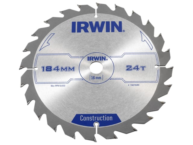 Construction Circular Saw Blade 184 x 16mm x 24T ATB