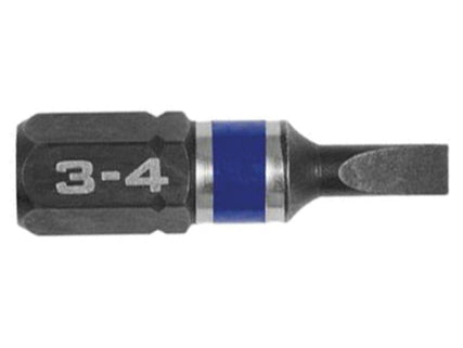 Impact Screwdriver Bits Slotted 3 x 25mm (Pack 2)