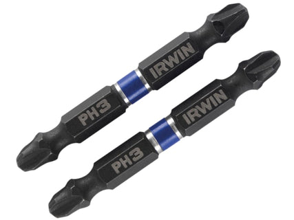 Impact Double-Ended Screwdriver Bits Phillips PH3 60mm (Pack 2)