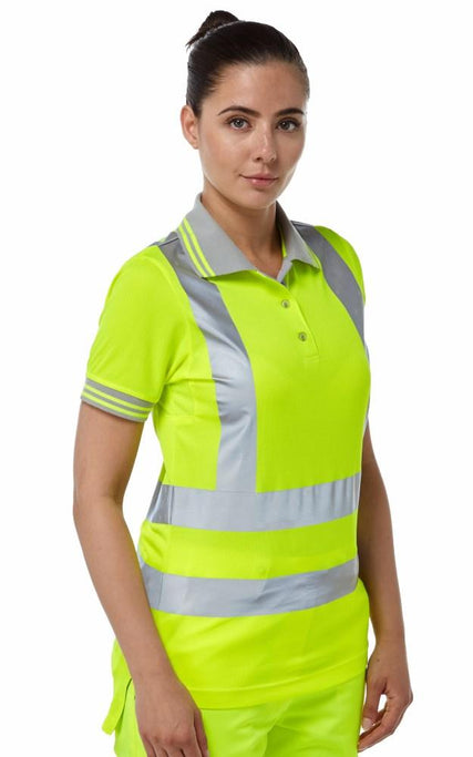 PULSAR® Ladies Short Sleeve Polo Yellow